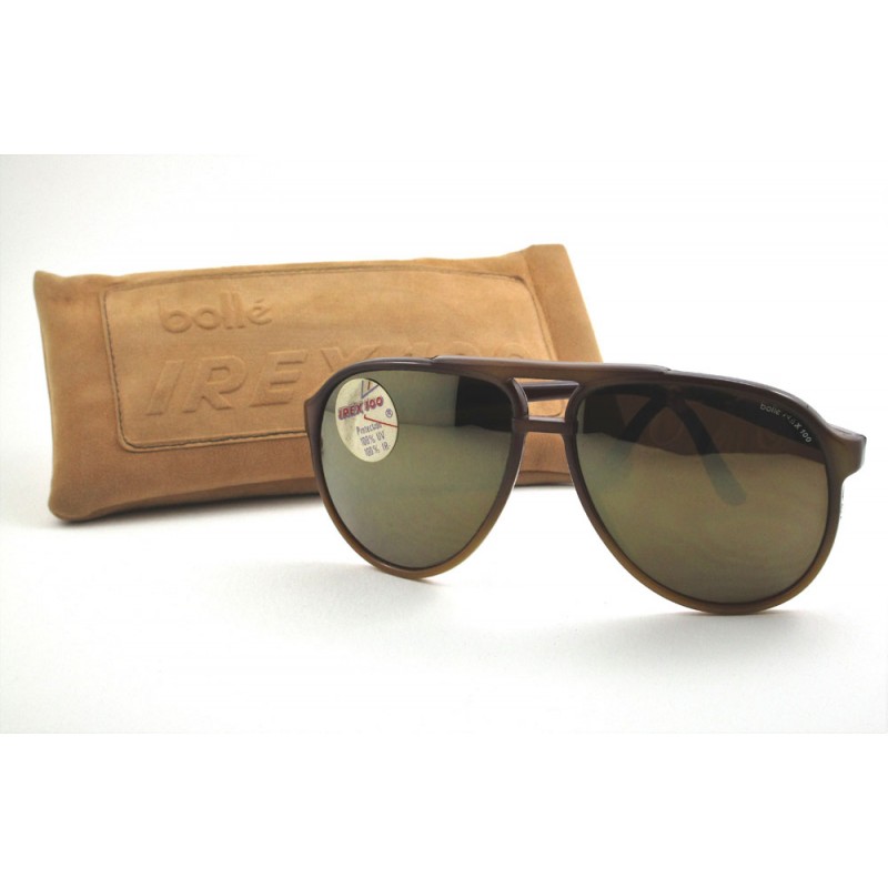 brown lenses NOS BOLLE' occhiali sole VINTAGE sunglasses Brown medium size 