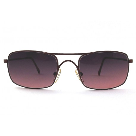 Romeo Gigli RG72 occhiali da sole uomo doppio ponte rettangolari col.rosso