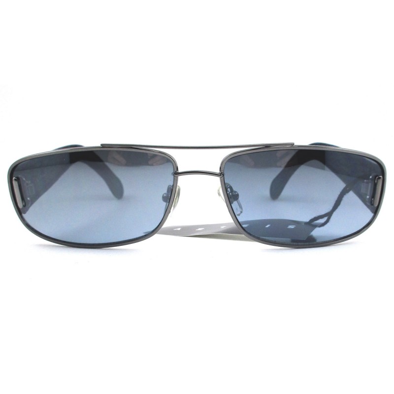 Lunettes De Soleil Sisley - Monture Blanche Plastique, Verres Marron Dégradé - Occasion, Style Enveloppant
