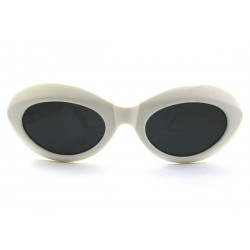 Morange occhiali da sole colore bianco stile Kurt Cobain