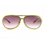 Sunglasses Jimmy Crystal 946 with strass color yellow