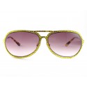 Sunglasses Jimmy Crystal 946 with strass color yellow