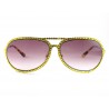 Occhiali da sole con strass Jimmy Crystal 946 gialli