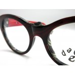 Dada-E montatura da vista mod. Nora col. 08 made in Italy hand made donna