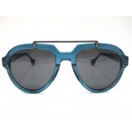 Dada-E sunglasses mod. Jimi col. 05 petroleum blue trasp. unisex, made in Itay, hand made