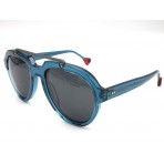 Dada-E sunglasses mod. Jimi col. 05 petroleum blue trasp. unisex, made in Itay, hand made