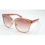 Gucci 4241 occhiali da sole donna Made in Italy colore rosa trasparente oro