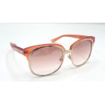 Gucci 4241 occhiali da sole donna Made in Italy colore rosa trasparente oro