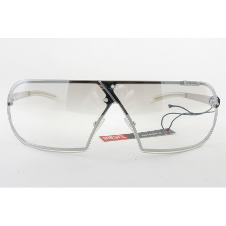Diesel Logklone ​occhiali da sole donna made in italy colore acciaio