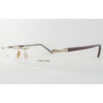 Tom Ford TF 5080 montatura unisex con aste in legno Made in Italy